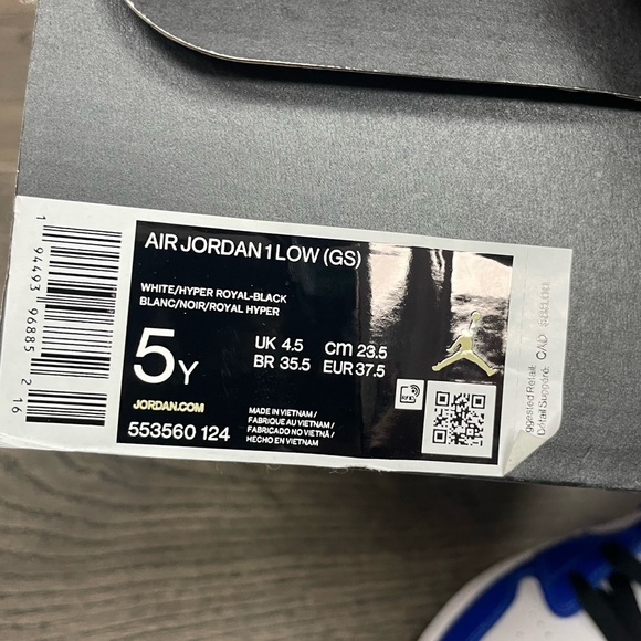 BRAND NEW AIR JORDAN 1 LOW GAME ROYAL - Picture 3 of 5